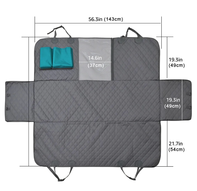 Funda protectora para asiento de coche para perros