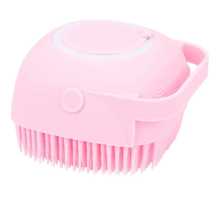 Bonito cepillo de baño para perros