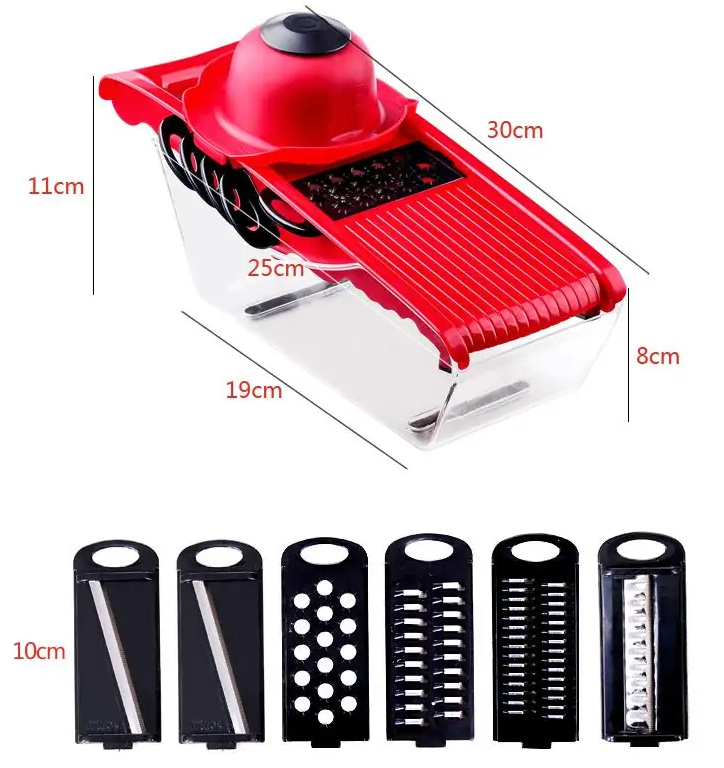 Cortador de cocina multifunción 6 cuchillas
