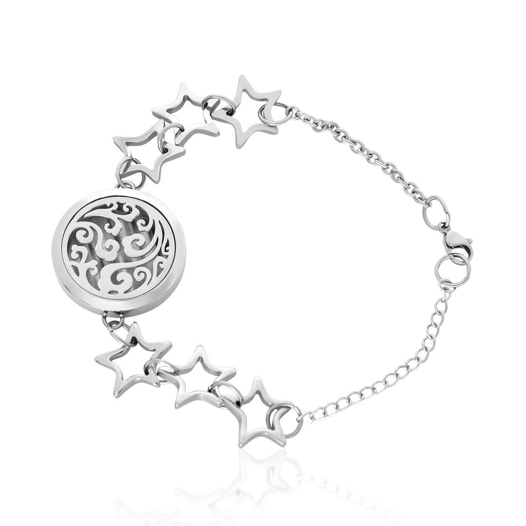 Pulsera Estrellas y Espirales FBR038SR