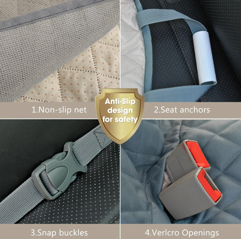 Funda protectora para asiento de coche para perros