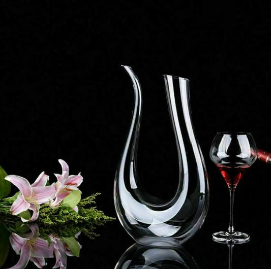Decantador de vino en forma de U de cristal de 1500 ml