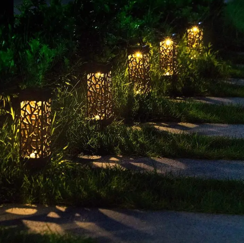 Luz de jardín vintage impermeable con energía solar